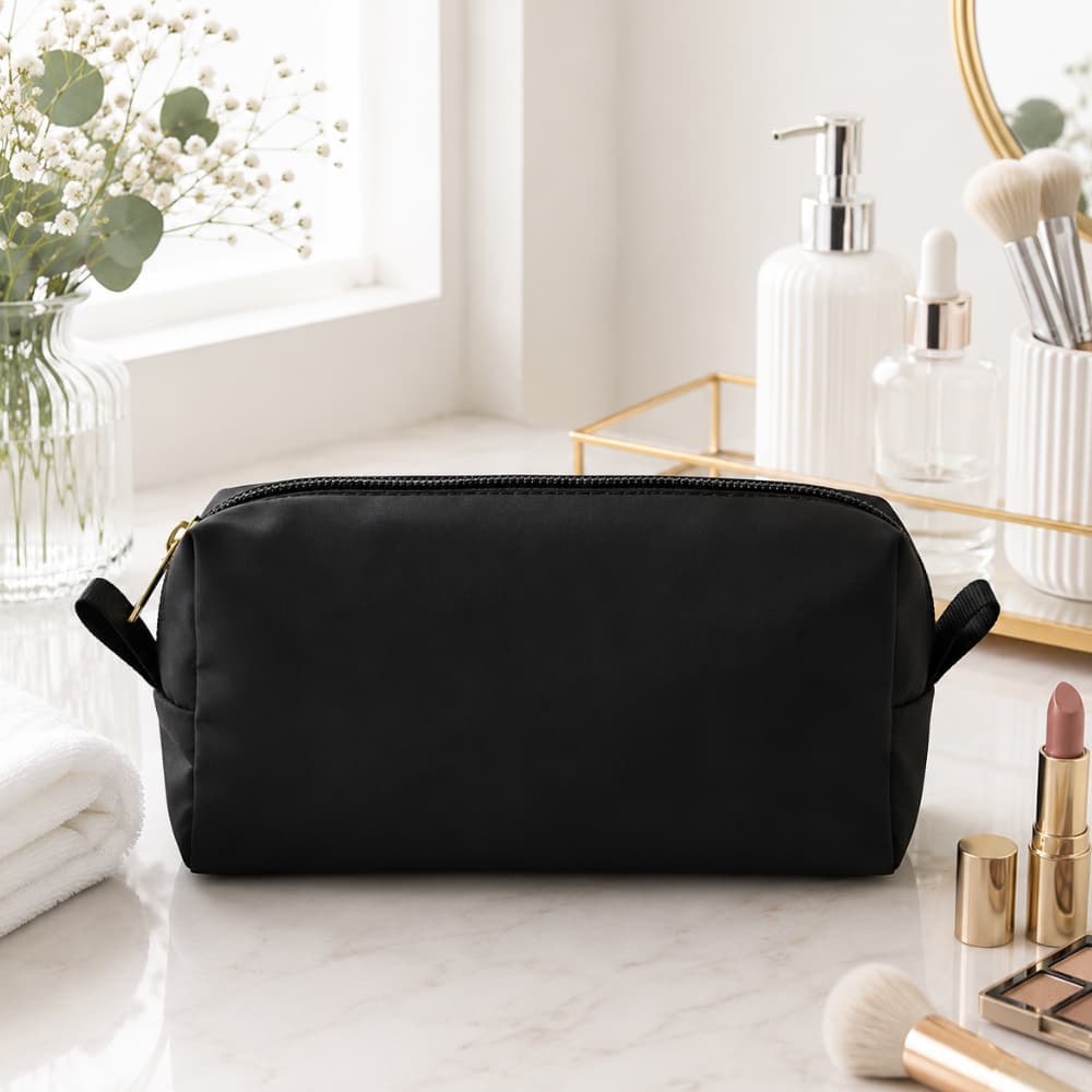 Necessaire Grande Feminina Viagem Organizador de Higiene Pessoal Maquiagem Cosméticos com Zíper