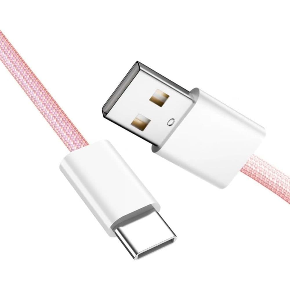 Cabo de dados tipo C Rosa Inova Car-10005 Resistente E Prático