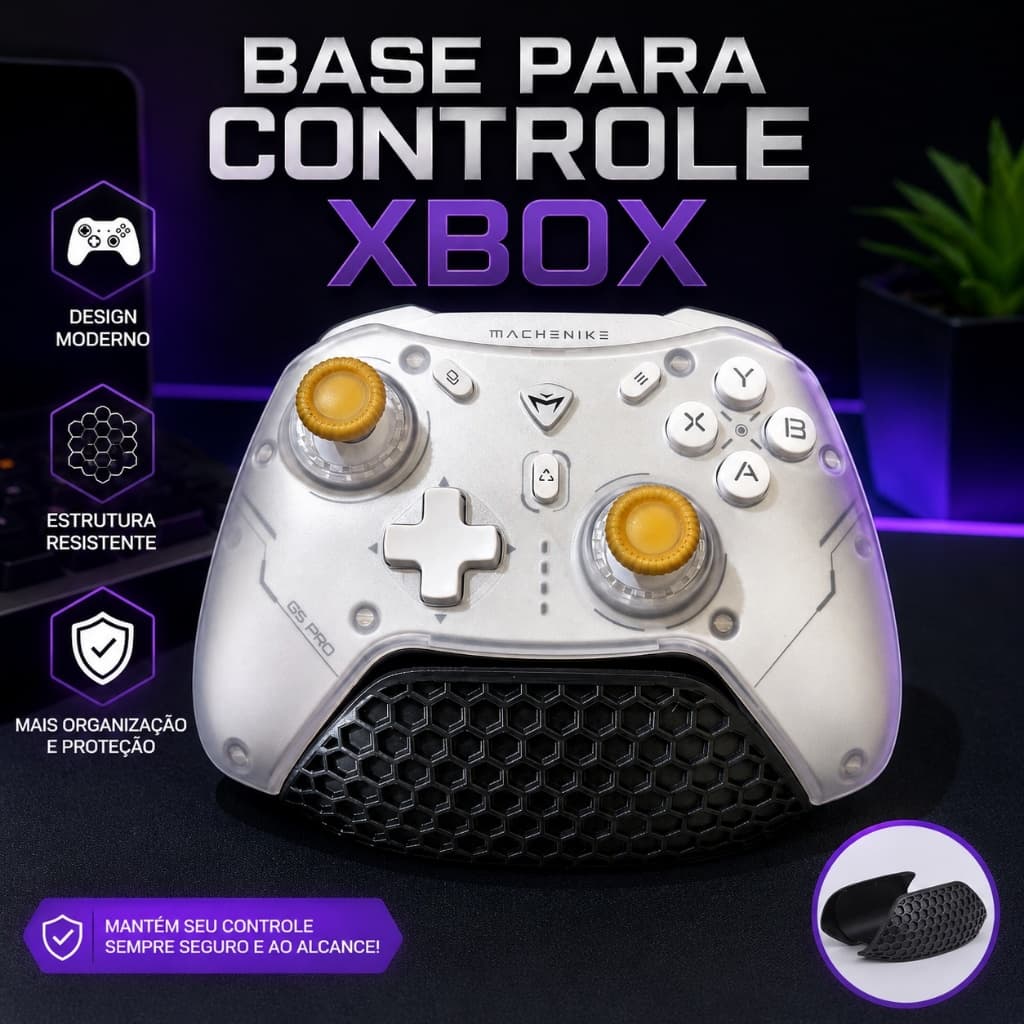 Suporte Base Para Controle Modelo Xbox One / Series X | S - Organizador de Gamepad para Console