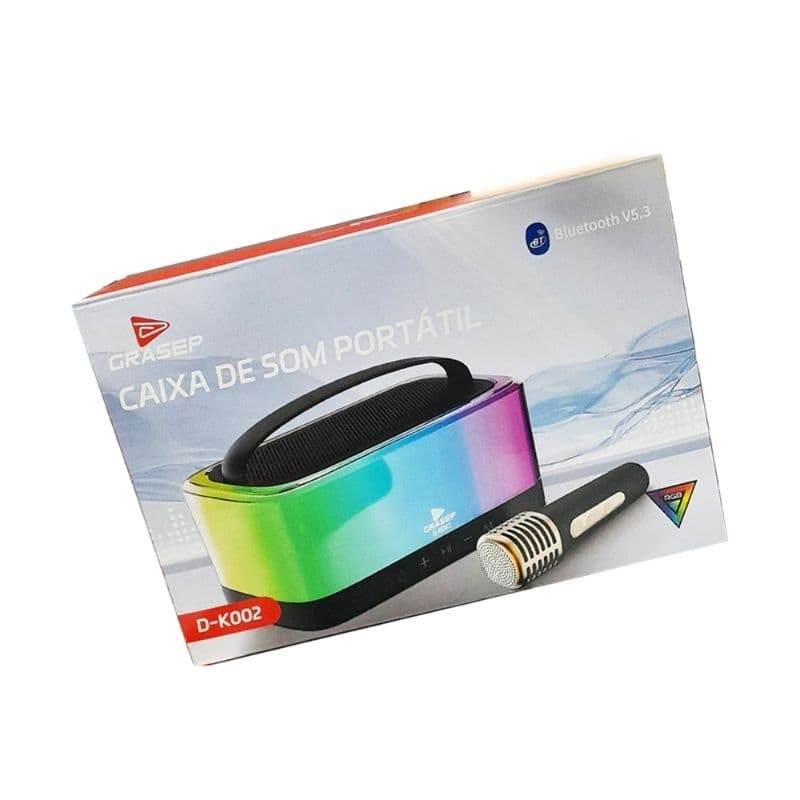 CAIXA DE SOM BT + MIC SEM FIO