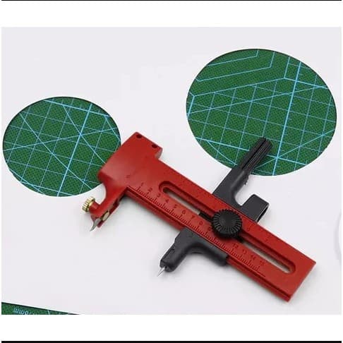 Compasso estilete para corte circular ajustável 1 a 15cm - Scrapbook, Artesanato, Papelaria
