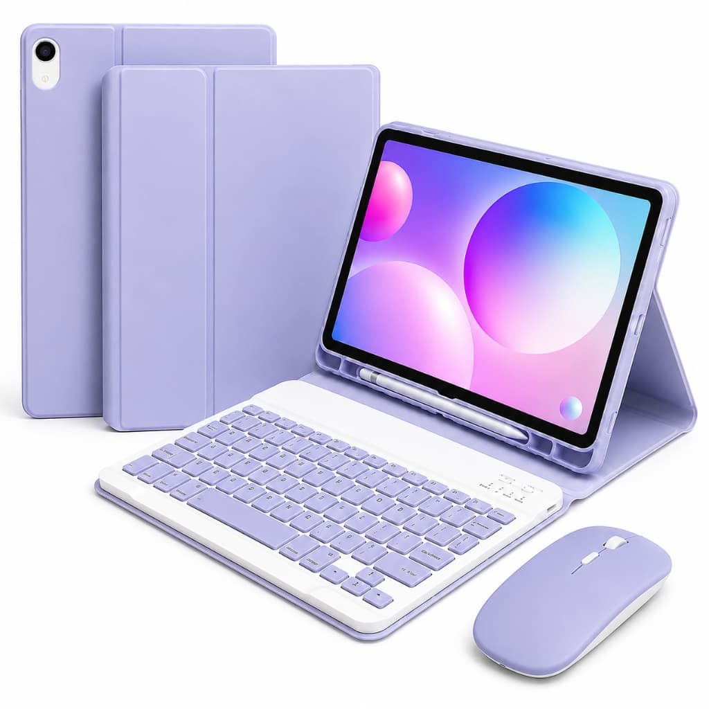Capa 3em1 Galaxy Tab S6 Lite 10.4 SM-P610/P615/P620/P625, Teclado Magnético + Mouse, Porta S Pen