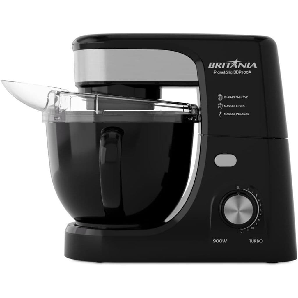 Batedeira Planetária, Britânia, 900W, 12 Velocidades, BBP900A - 220V