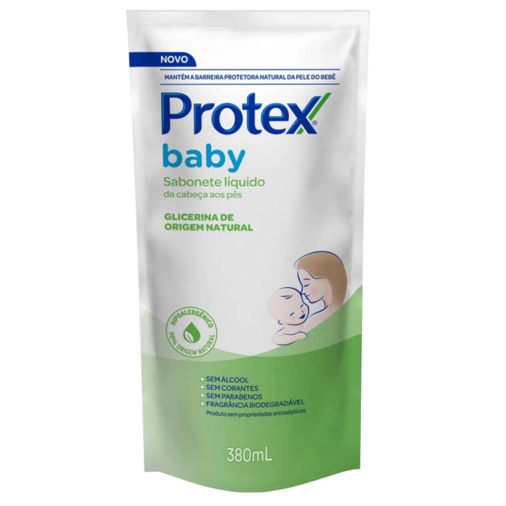 Sabonete Líquido Protex Baby Glicerina Natural 380Ml Refil