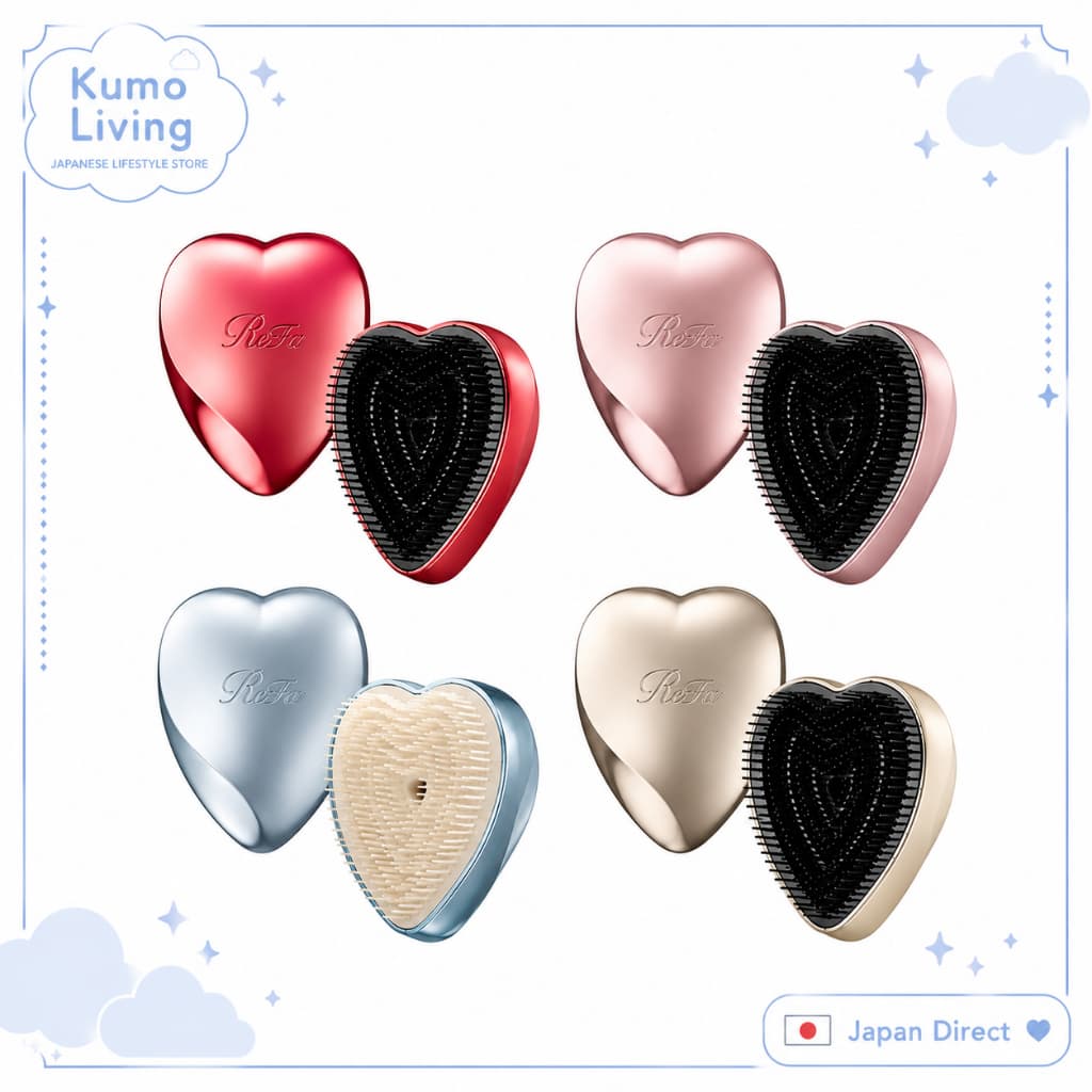 Escova ReFa HEART BRUSH / Presente para Mulheres / Importada do Japão