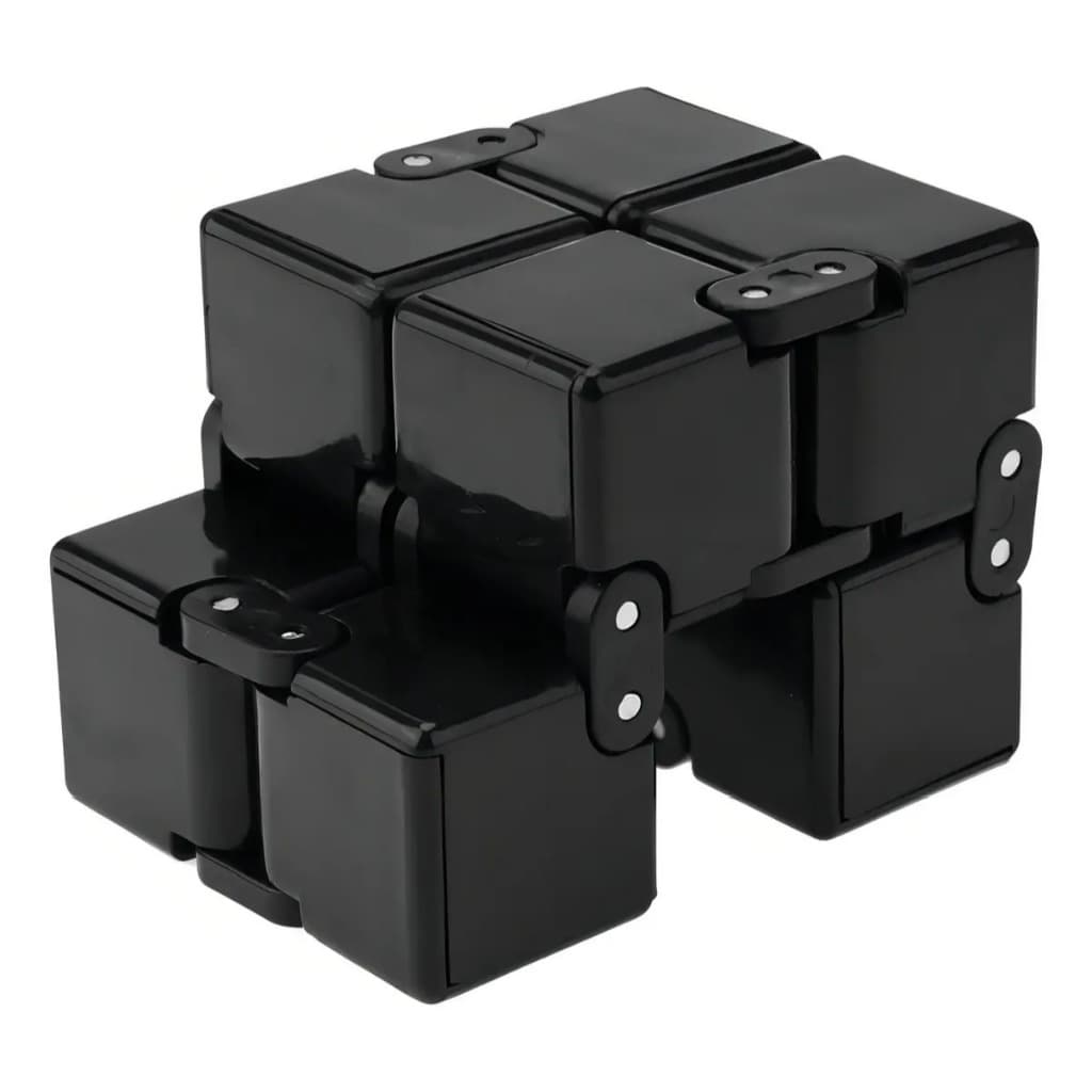 Infinity Cube Fidget Cube Cubo Infinito Cubo Anti Estresse Preto