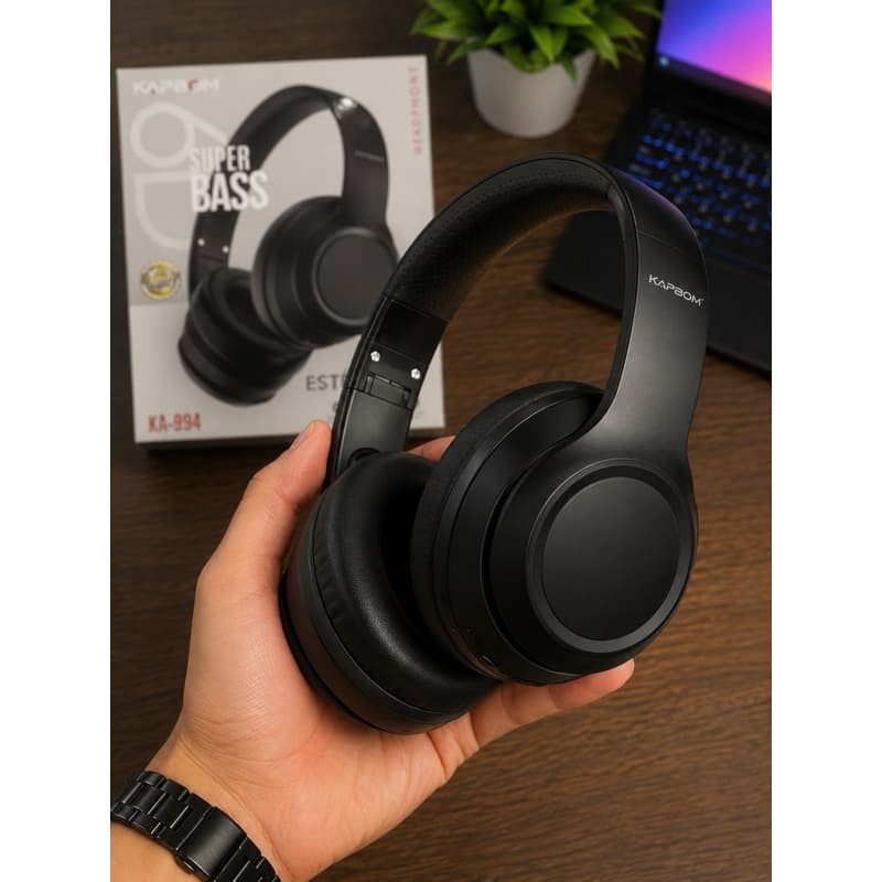 Headphone Bluetooth Kapbom KA-994 Super Bass Sem Fio Bluetooth 5.3 Dobrável Microfone P2 Estéreo Premium