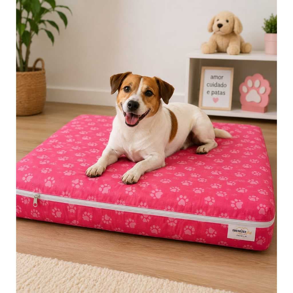 Cama Pet com Fundo Impermeável para Cães e Gatos com zipper