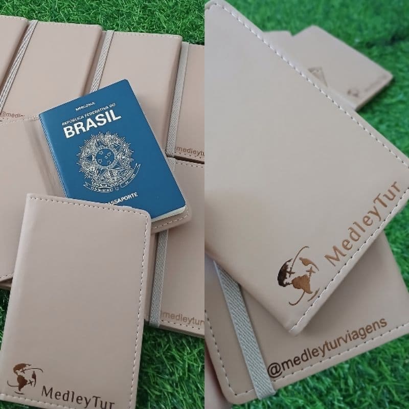10 Porta Passaporte personalizado