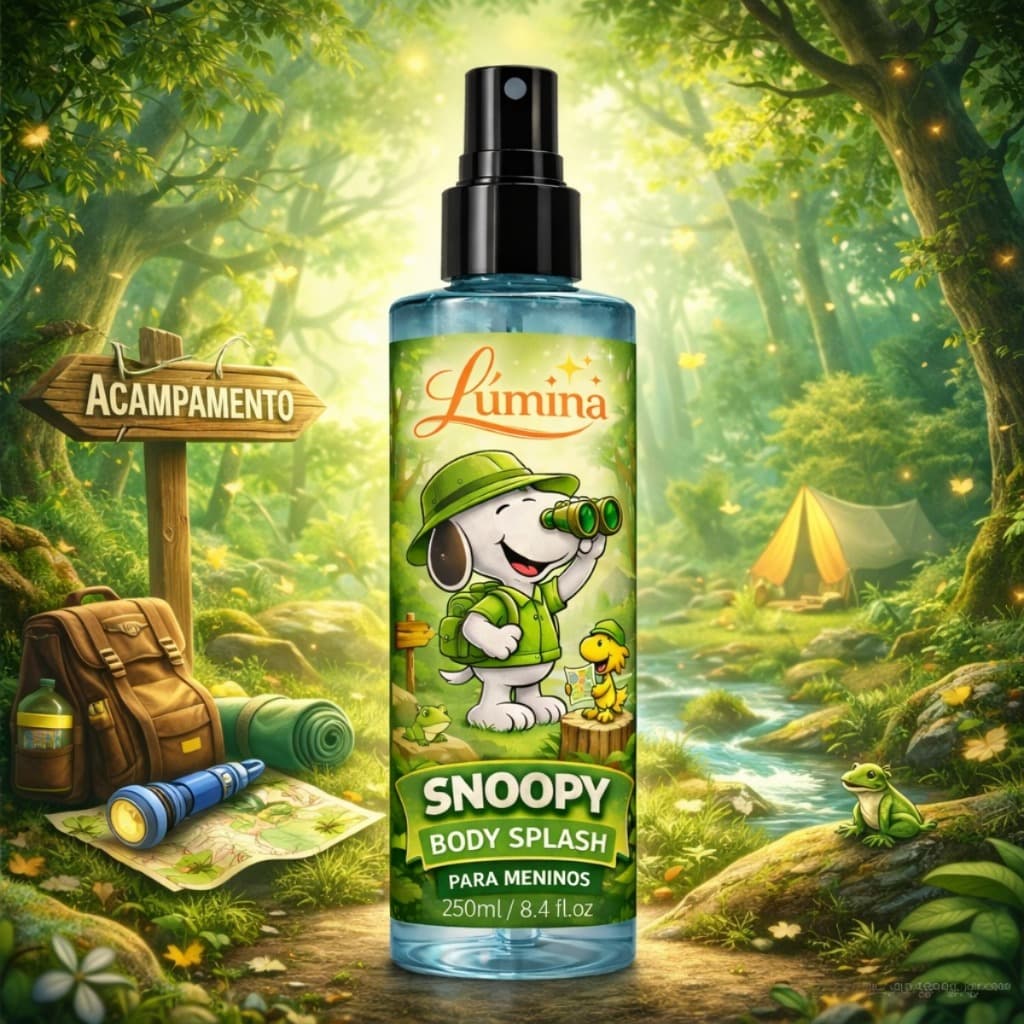 Body Splash Perfume Infantil Lumina 250ml Meninos Original