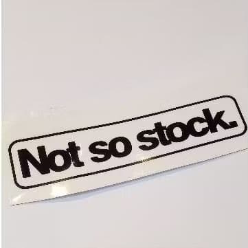 Adesivo Not So Stock Preto 15cm