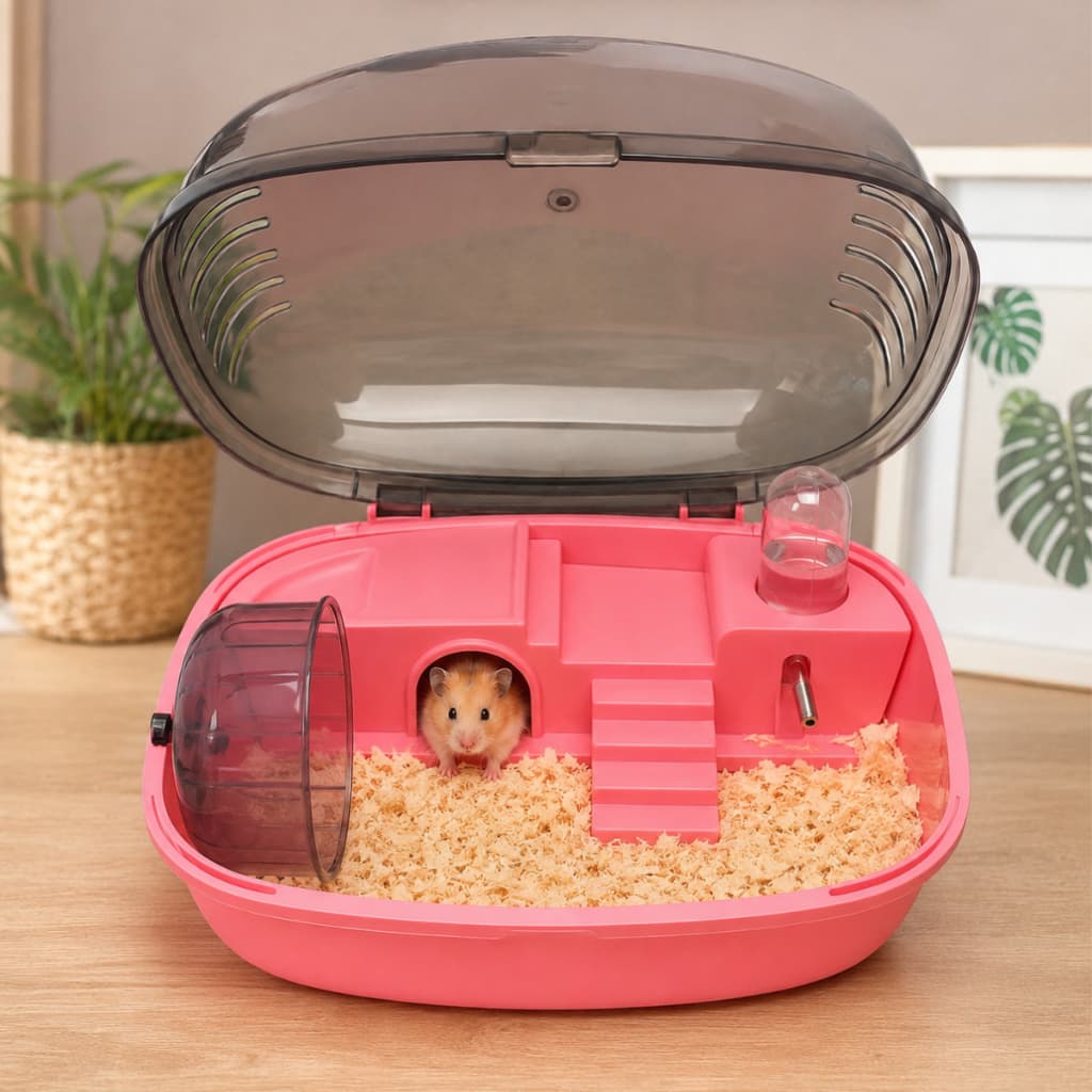 Gaiola Para Hamster Pequeno Porte Sirio Russo Gerbil Chines Anão Completa com Acessórios