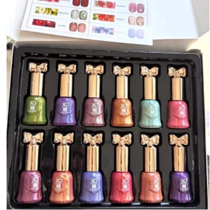 Olho de gato Esmalte em gel kit com 12 - Coleção Frutas XD Original