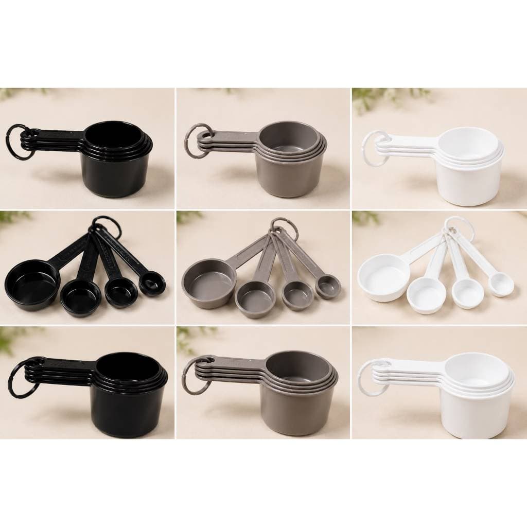 Jogo Kit Conjunto Colheres Xicaras Medidoras Para Receitas Uso Profissional