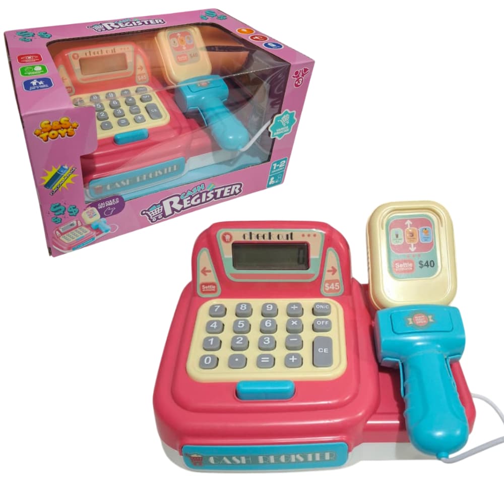 Brinquedo Mini Caixa Registradora Com Calculadora -  FUNCIONA A PILHA