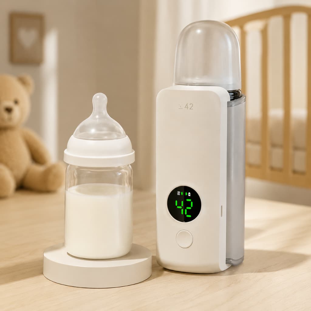 Aquecedor de Mamadeira Portátil USB Para Bebê Aquecimento Rápido Temperatura Inteligente