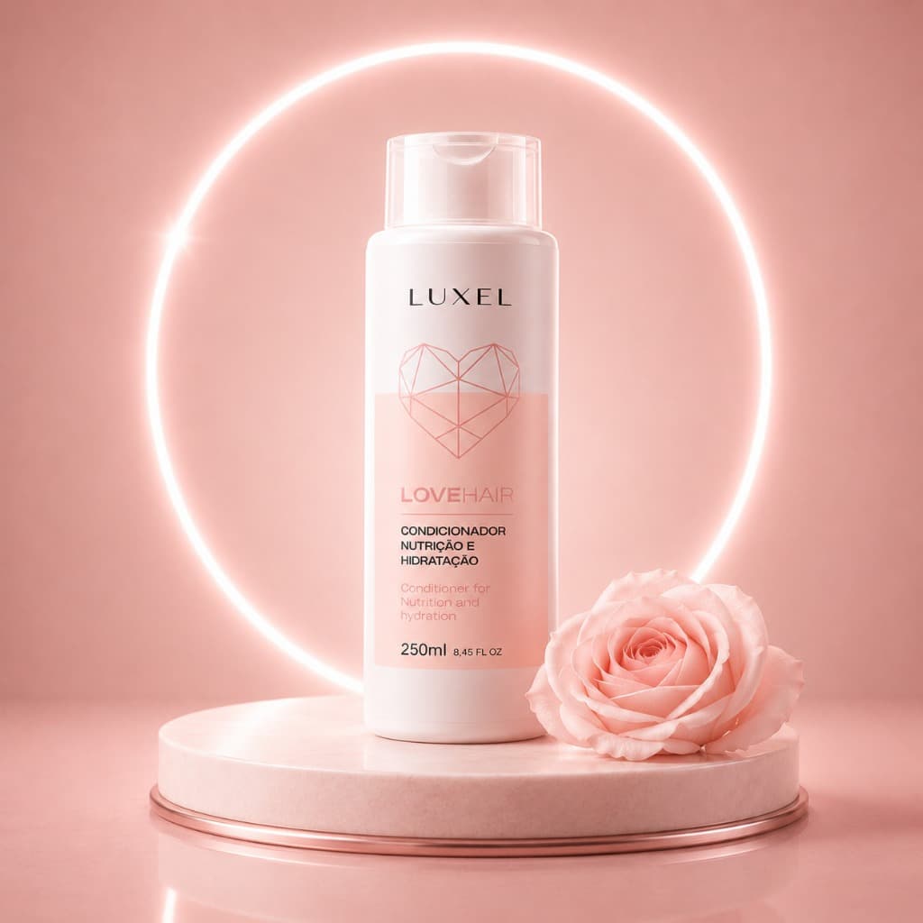Condicionador Nutrição e Hidratação para Cabelo Seco e Danificado Antifrizz Luxel 250ml