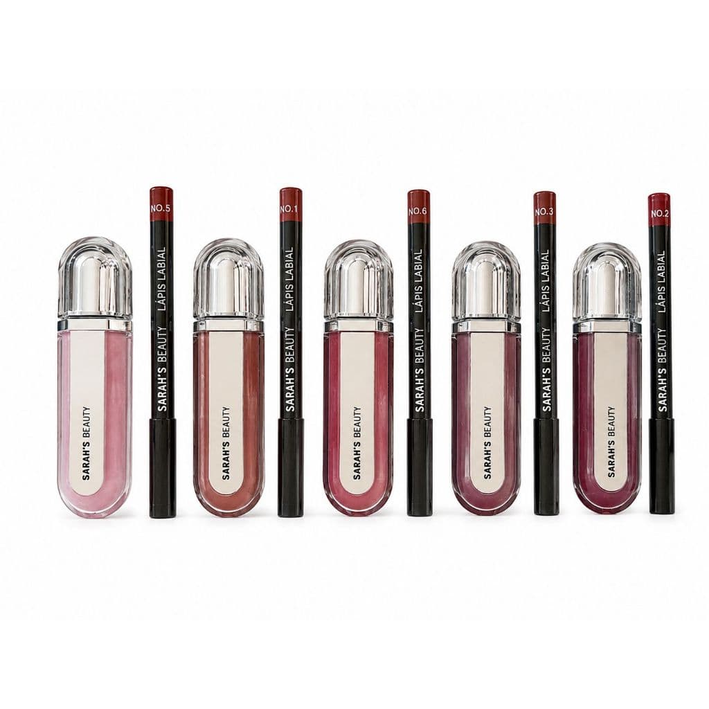 Kit Lip Gloss 3D e Lápis Labial Jumbo Sarah`s Beauty
