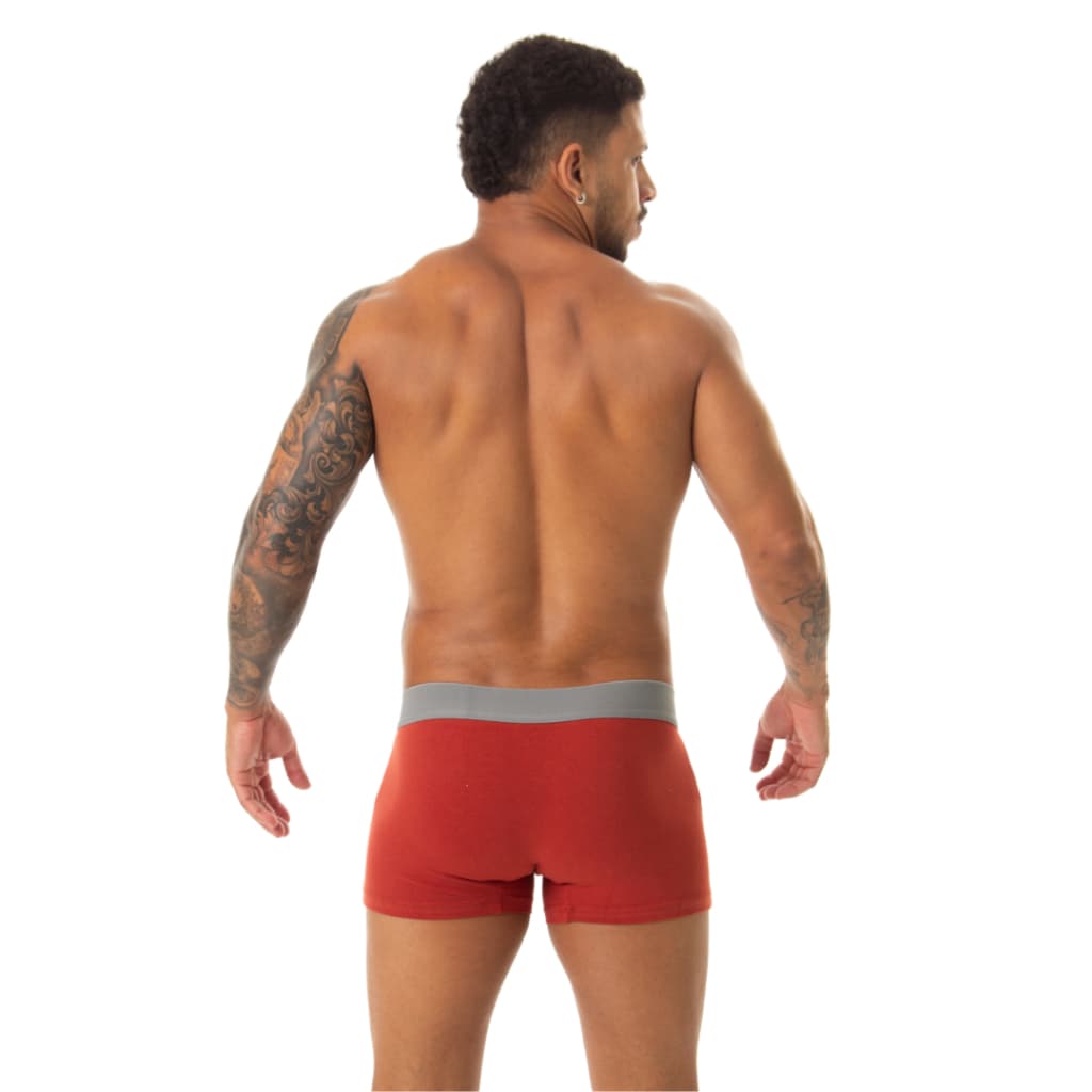 Kit 5 Cuecas Boxer Lisas de Algodão Antialérgico Alta Qualidade