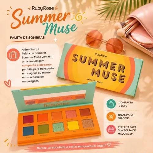 ✨ Paleta de Sombras Ruby Rose Summer Muse