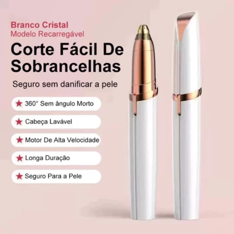 Caneta Depiladora Sobrancelha Elétrico USB Bivolt (Sortidas)