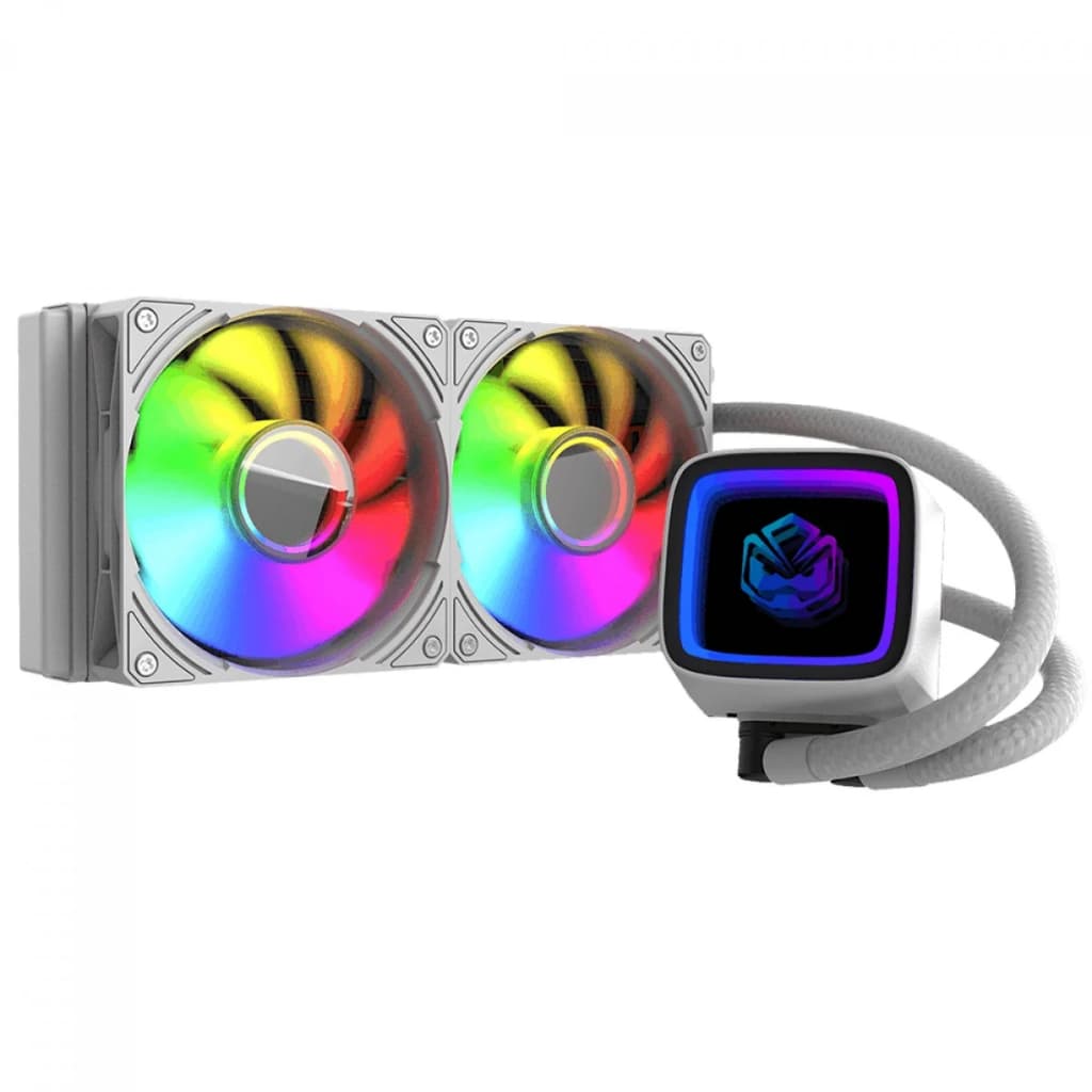 Water Cooler PCYES Tundra White Ghost, ARGB, 240mm, Intel-AMD, Branco