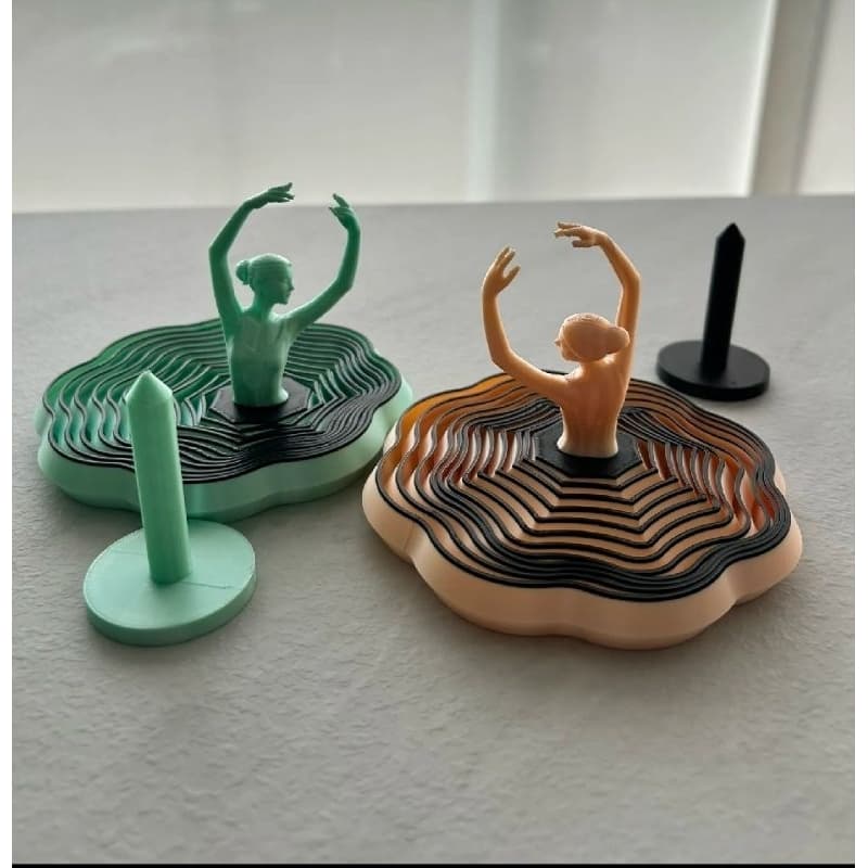 Bailarina Dançarina Ballet Fidget Toy Sensorial Giratória  | Antiestresse Decorativa| Brinquedo Satisfatório Relaxante