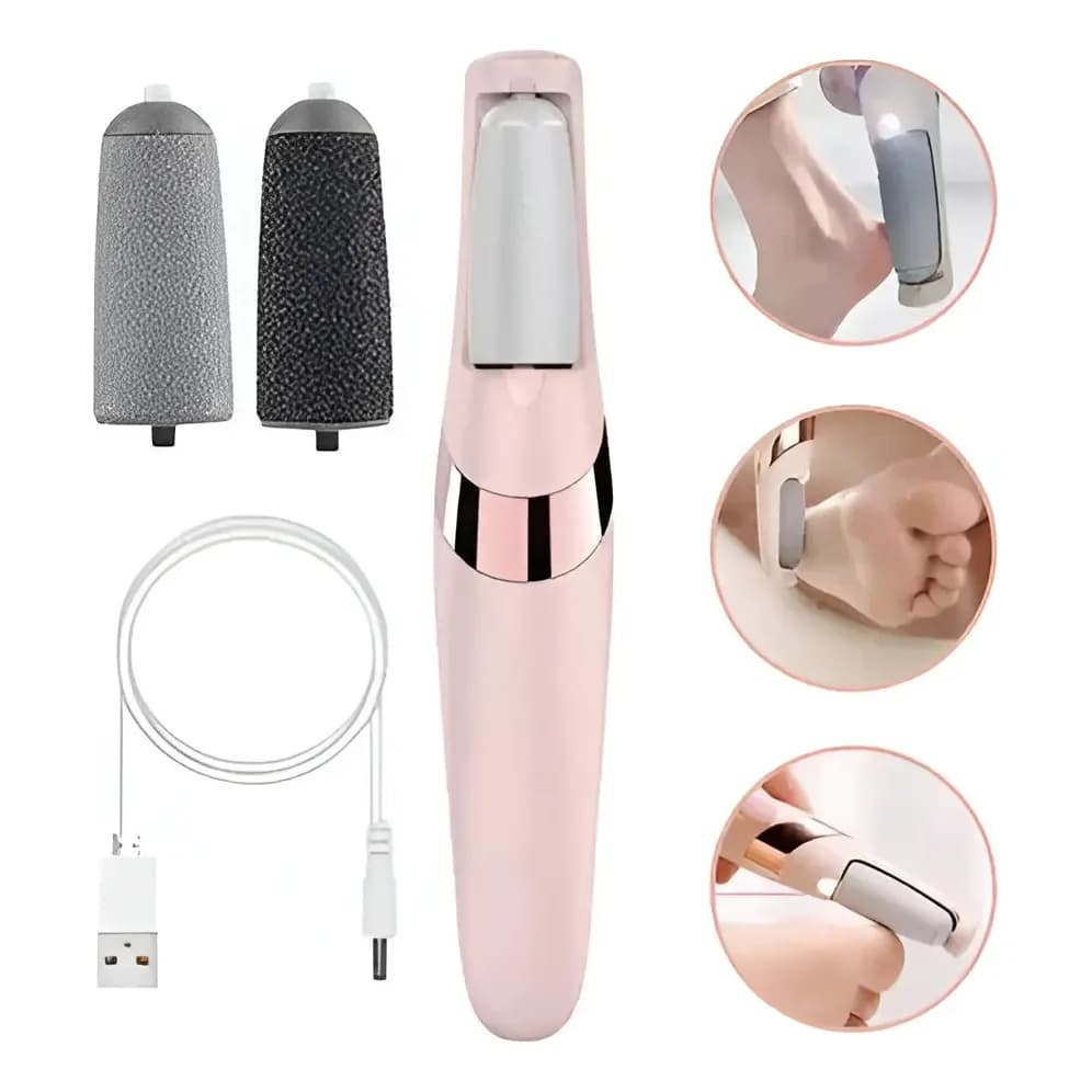Removedor de Calos Elétrico Portátil – Lixa de Pés com Pedicure e Esfoliação