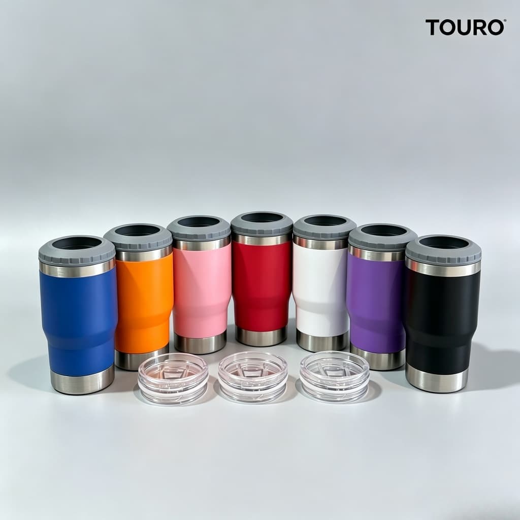 Copo termico porta long neck Conserva Gelado com duas tampas e abridor 420ml