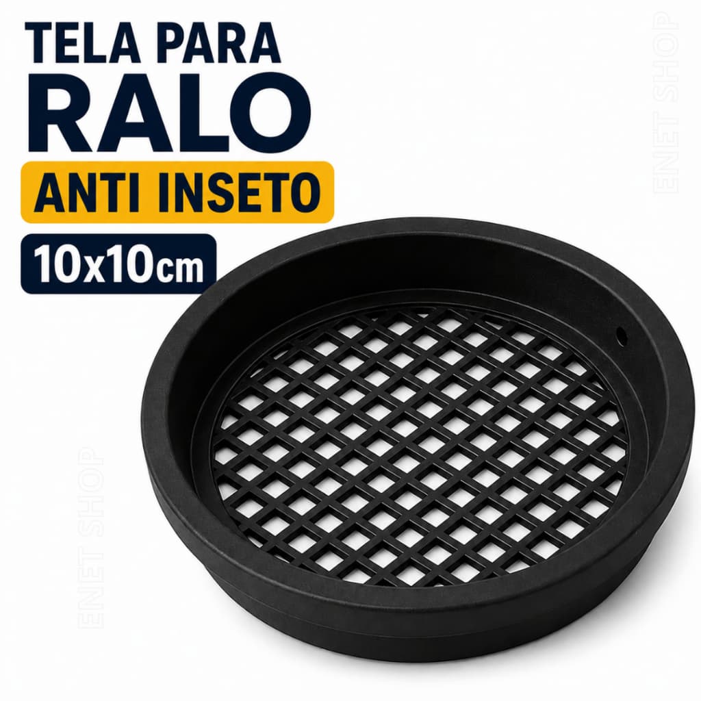 Tela Ralo Anti Inseto 10cm 100mm Vedação Banheiro Cozinha Universal Fácil Instalação Envio Imediato Kit 1,2,3,4,5,6