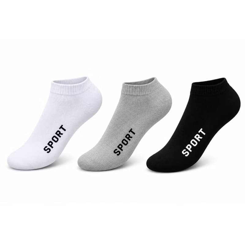 Meia Soquete Básica 03/06/09/12 Pares Masculina/Feminina Cano Curto Respirável Confortável Premium