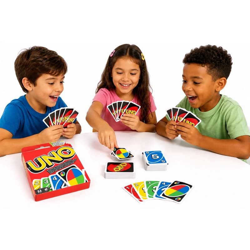 Jogo de Cartas UNO Original 112 Cartas Completo Diversão Família Crianças Adultos