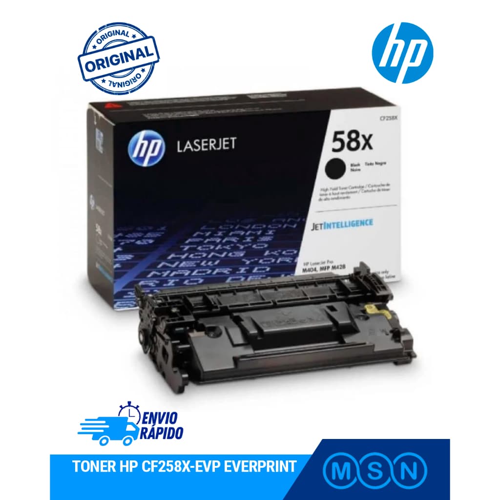 Toner HP CF258X Preto Original 58X Alto Rendimento LaserJet Pro M404 M428