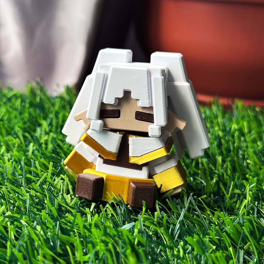 Frieren Pixel Art Decorativa Miniatura Anime Decoração Geek