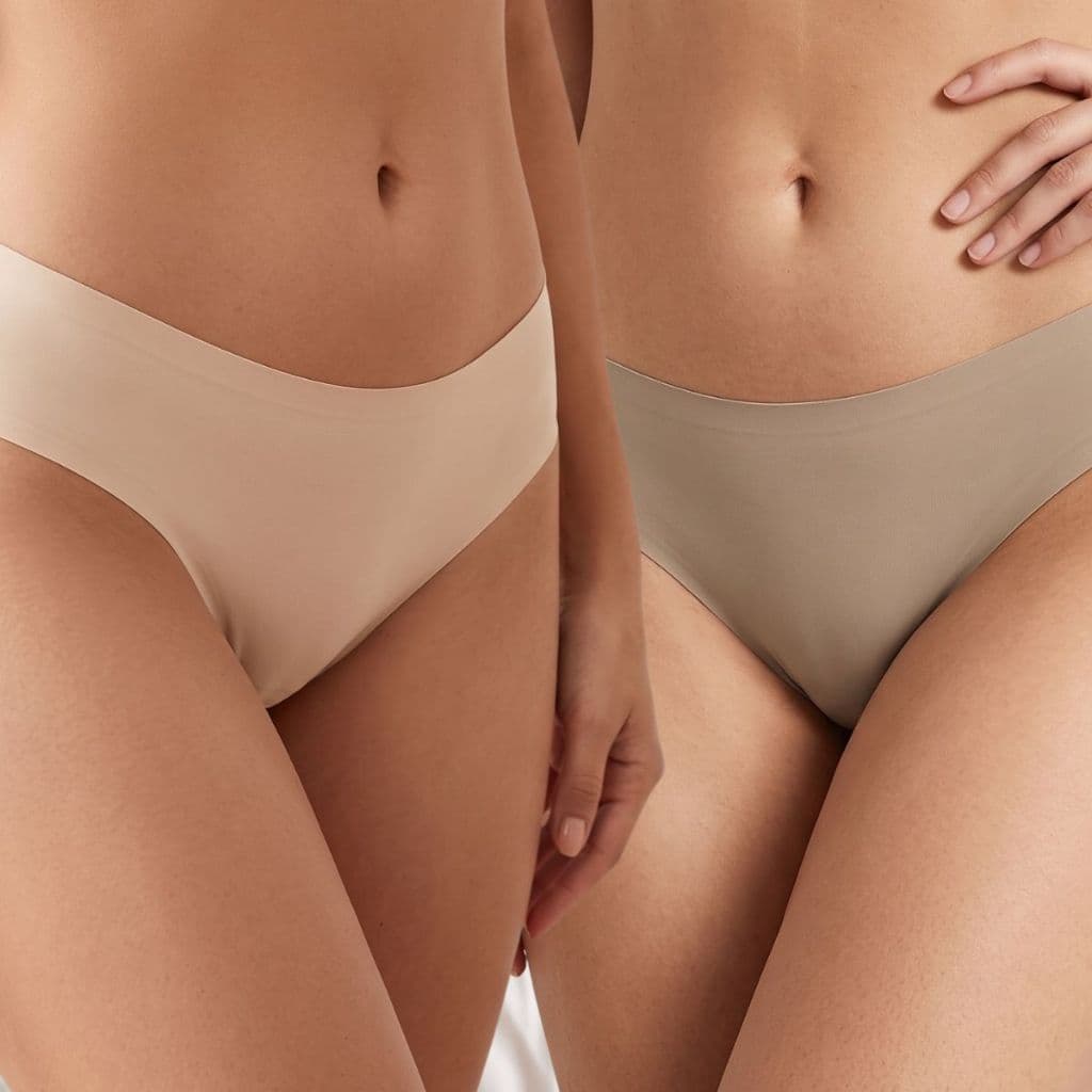 Kit 4 Calcinhas Sem Costura Corte Laser Poliéster Forro 100% Algodão Moda Íntima Feminina Confortável