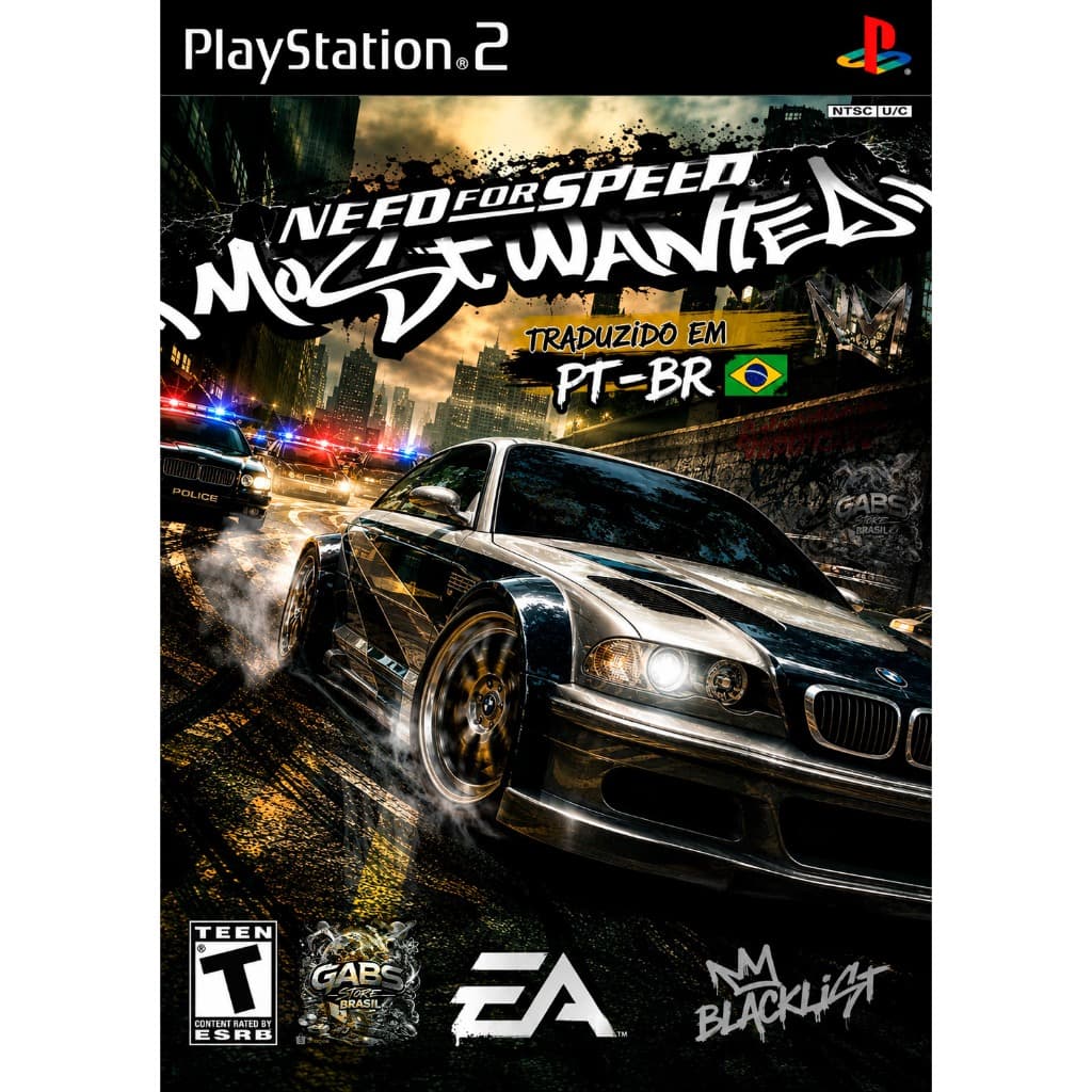 🚔 Need for Speed Most Wanted Black Edition PS2 Traduzido PT BR - Jogo de Corrida PlayStation 2 Desbloqueado