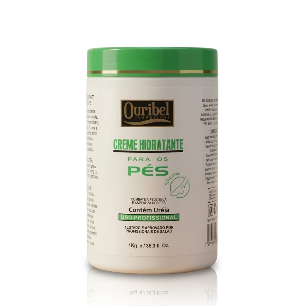 Creme Hidratante Pés Ouribel Ureia 1kg Profissional Combate Pele Seca Aspereza Original