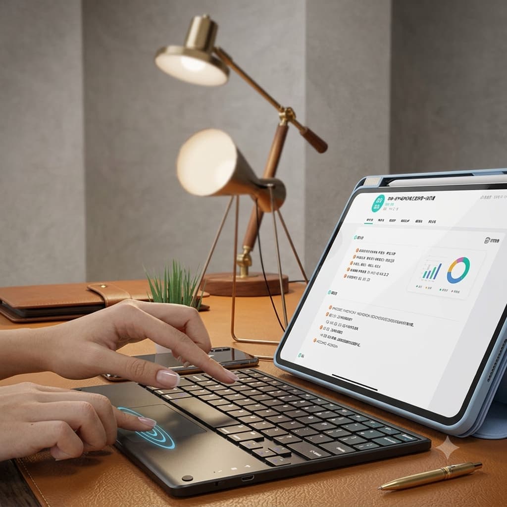 Teclado Sem Fio Bluetooth Para Tablet Celular Notebook Kapbom