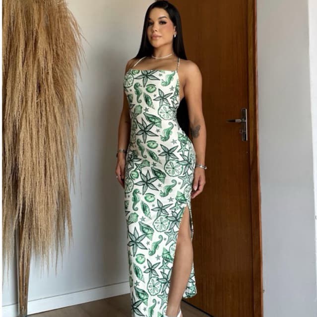 VESTIDO CORAL ESTAMPADO