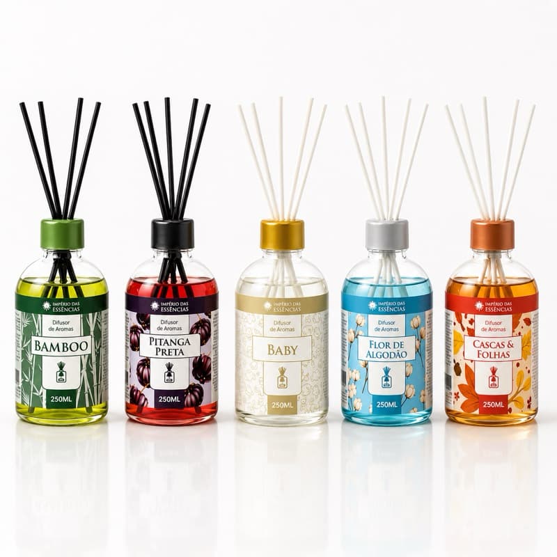 Difusor de Varetas 250ml Escolha o Aroma Ambiente Perfuma Ar