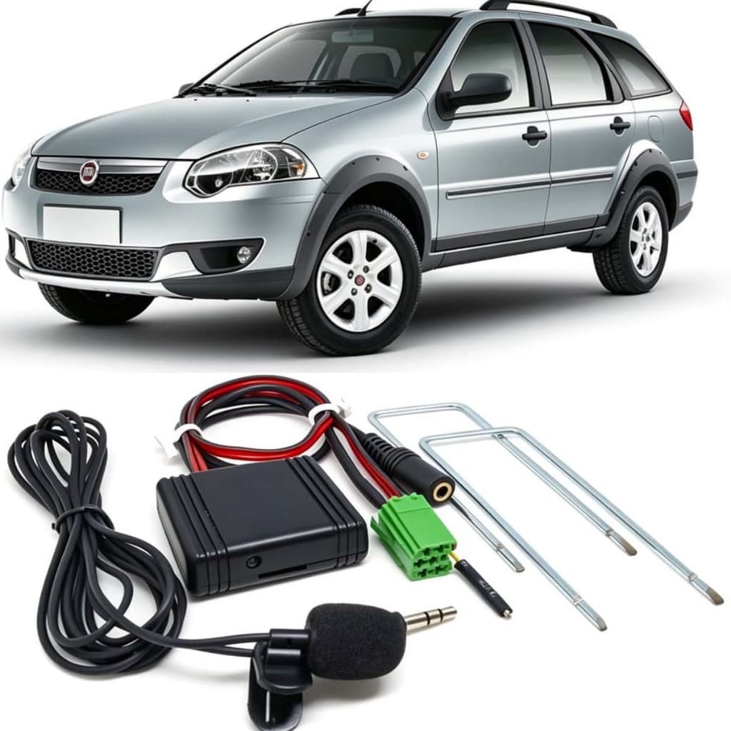 Bluetooth do som original FIAT Palio Weekend som musica e chamadas