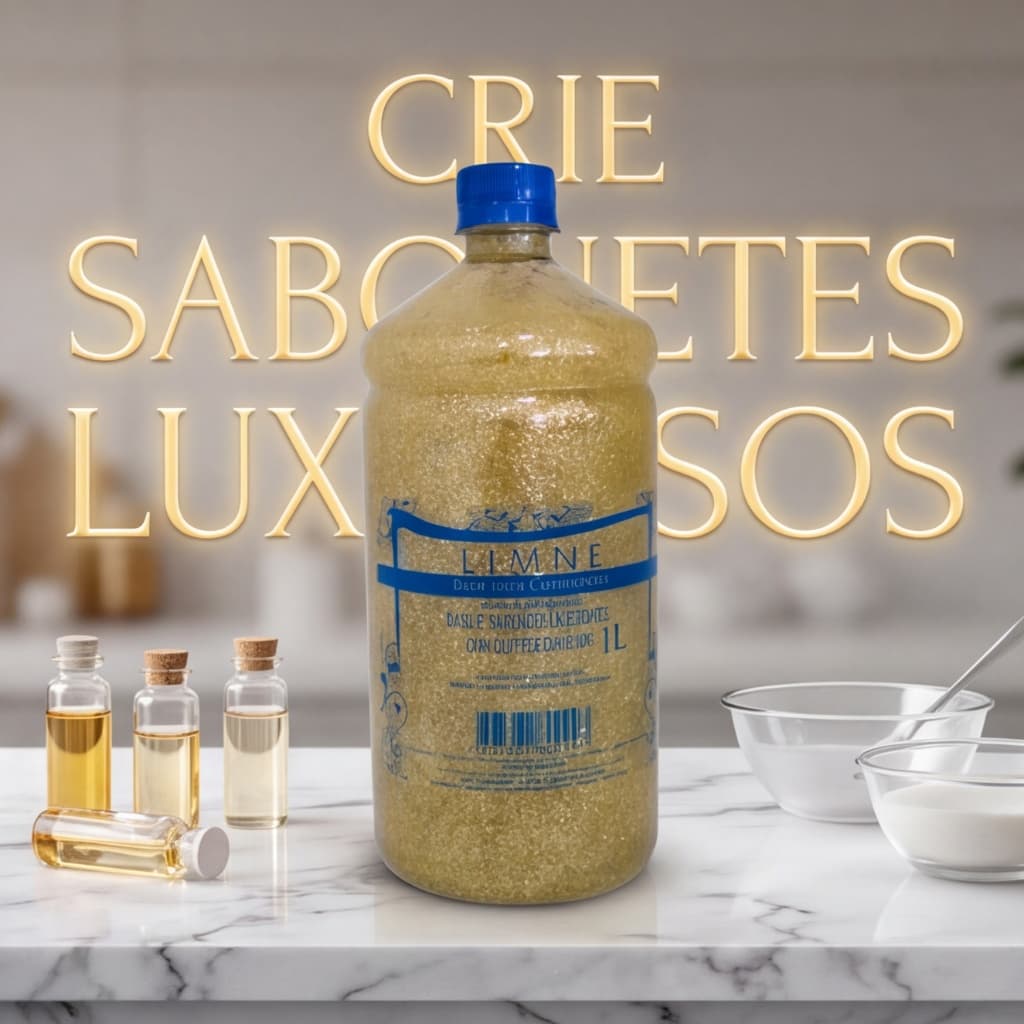 Base Sabonete Líquido Glitter Dourado 1/1