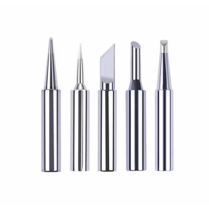 Kit 5 Ponteiras Para Ferro De Solda - I/B/K/2.4D/3C - Pontas Para Estação De Solda