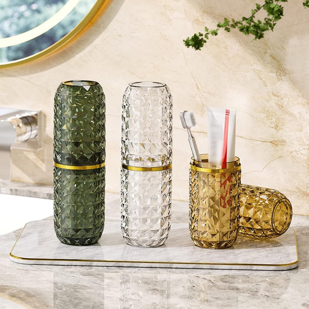 Porta Escova Premium Cristal Texturizada - Allmini