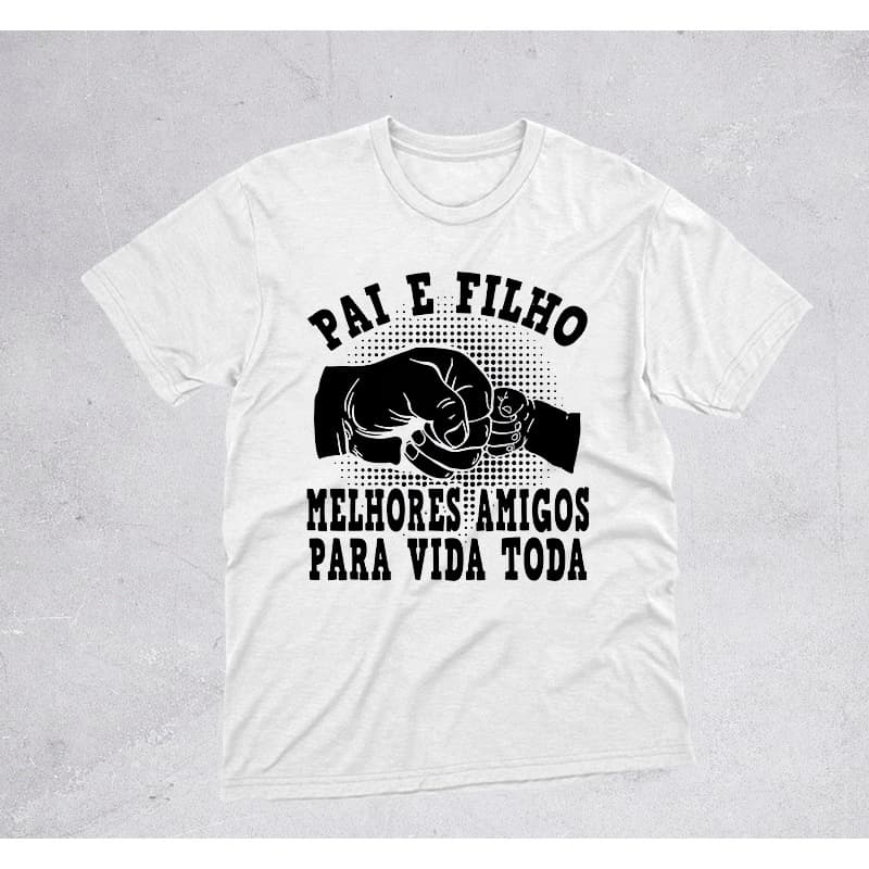 Camiseta Pai e Filho do dia dos pais 100% Algodão Unissex