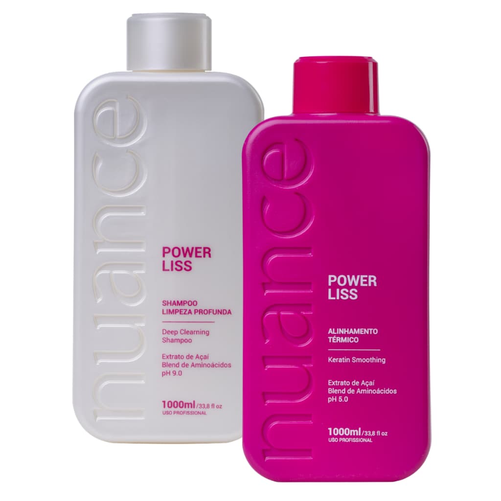 Kit Progressiva Nuance Power Liss 2 Passos Shampoo Antirresíduos + Alinhamento Térmico 1000ml