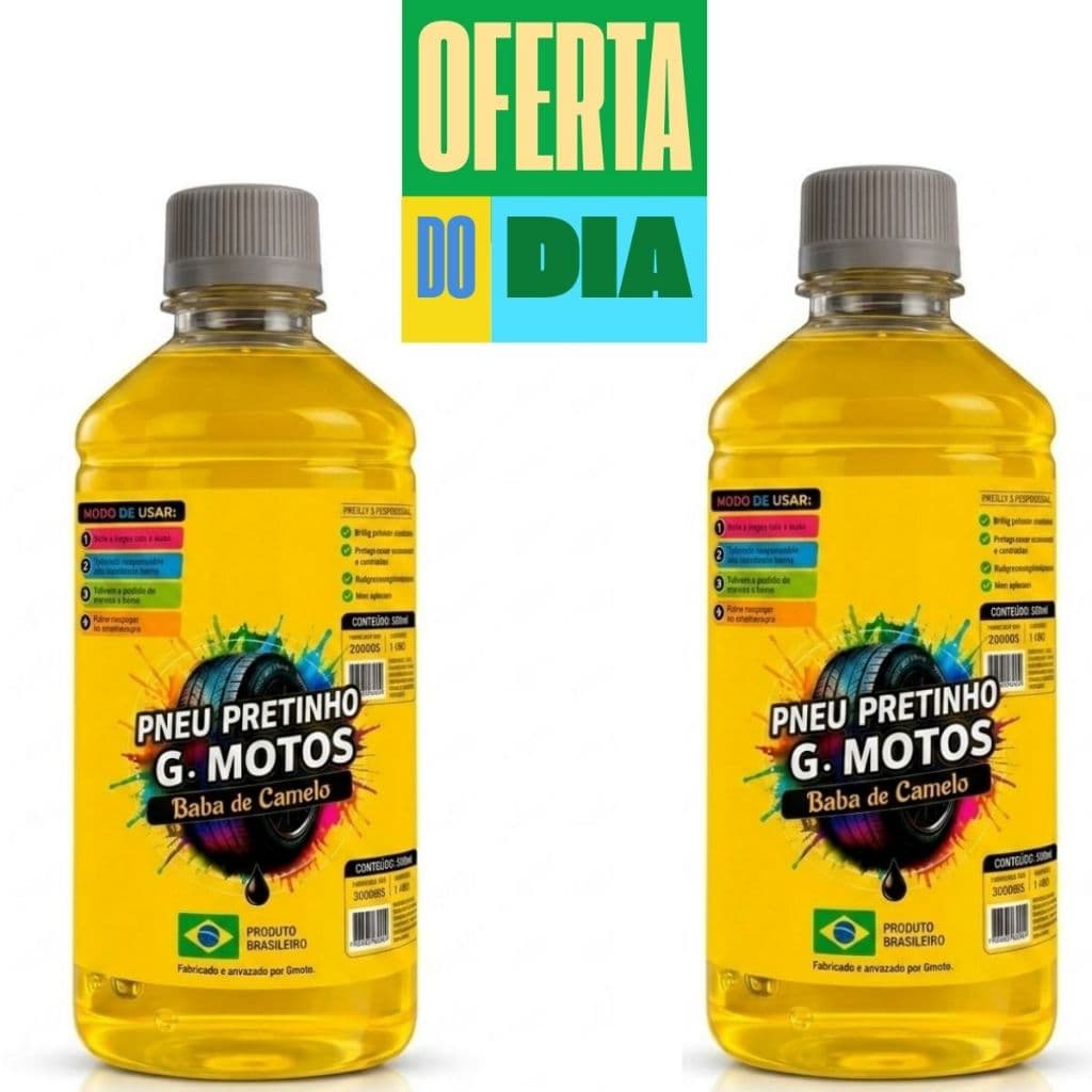 Kit 2 Pretinho Baba de Camelo Automotivo Concentrado 500ml EFEITO BRILHO MOLHADO