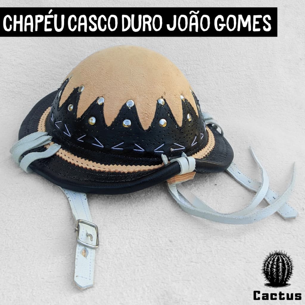 Chapéu de Couro João Gomes Nordestino Vaqueiro Pega de Boi Casco duro cangaceiro  Festa Junina