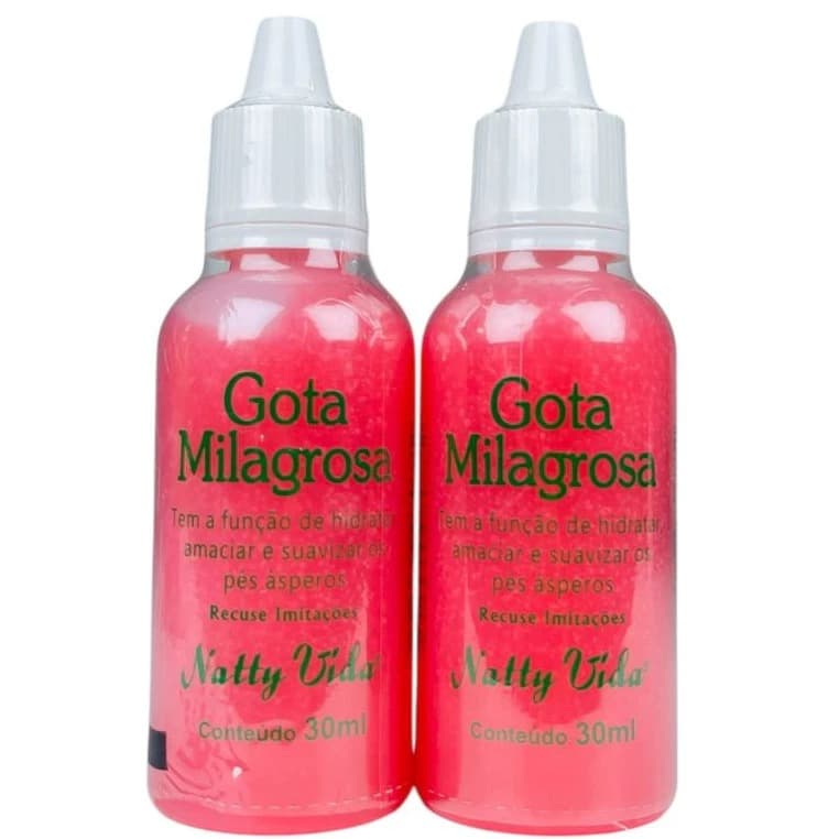 Kit com 1/2 Gota Milagrosa para os Pés Natty Vida 30ml Efeito Instantâneo