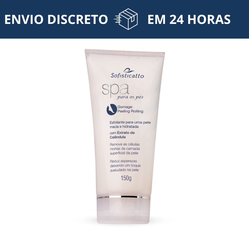 Spa Para Os Pés Gomage Peeling Rolling com Extrato de Calêndula Esfoliante 150g Sofisticatto